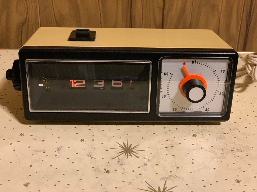 動作品ですが訳あり品　四国精機工業　ドリルタイマー　電気時計　スペースエイジ
