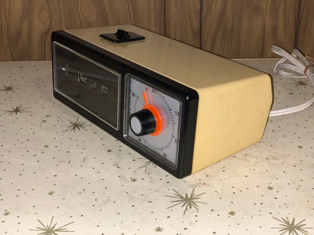 動作品ですが訳あり品　四国精機工業　ドリルタイマー　電気時計　スペースエイジ