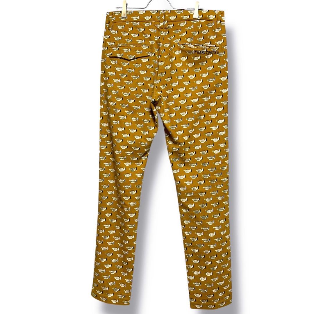 極美品　パーリーゲイツ　パンツ　総柄　トランペット　4 pg 吹奏楽器　ゴルフ