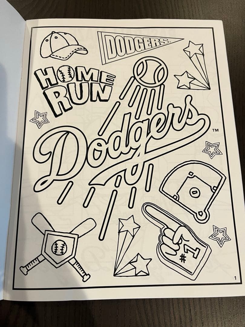 ロサンゼルス・ドジャース 塗り絵ブック