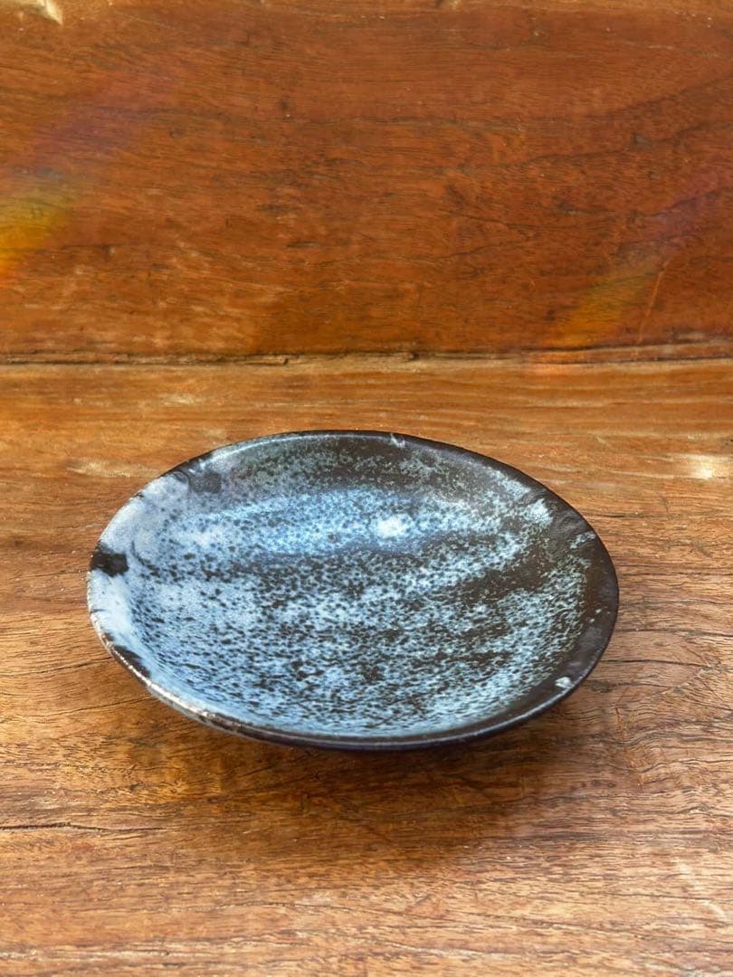 小野哲平　呉須皿　直径11㎝