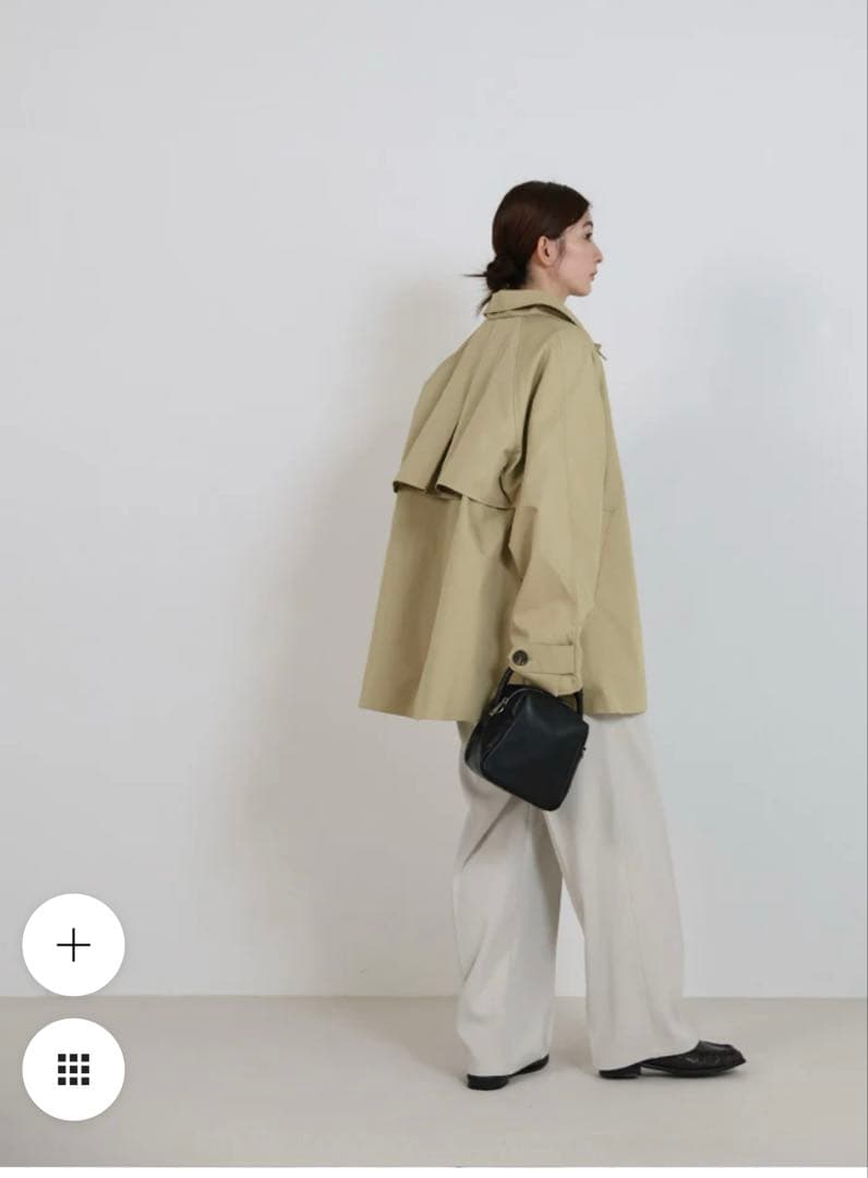 select moca ケープトレンチミドルコート
