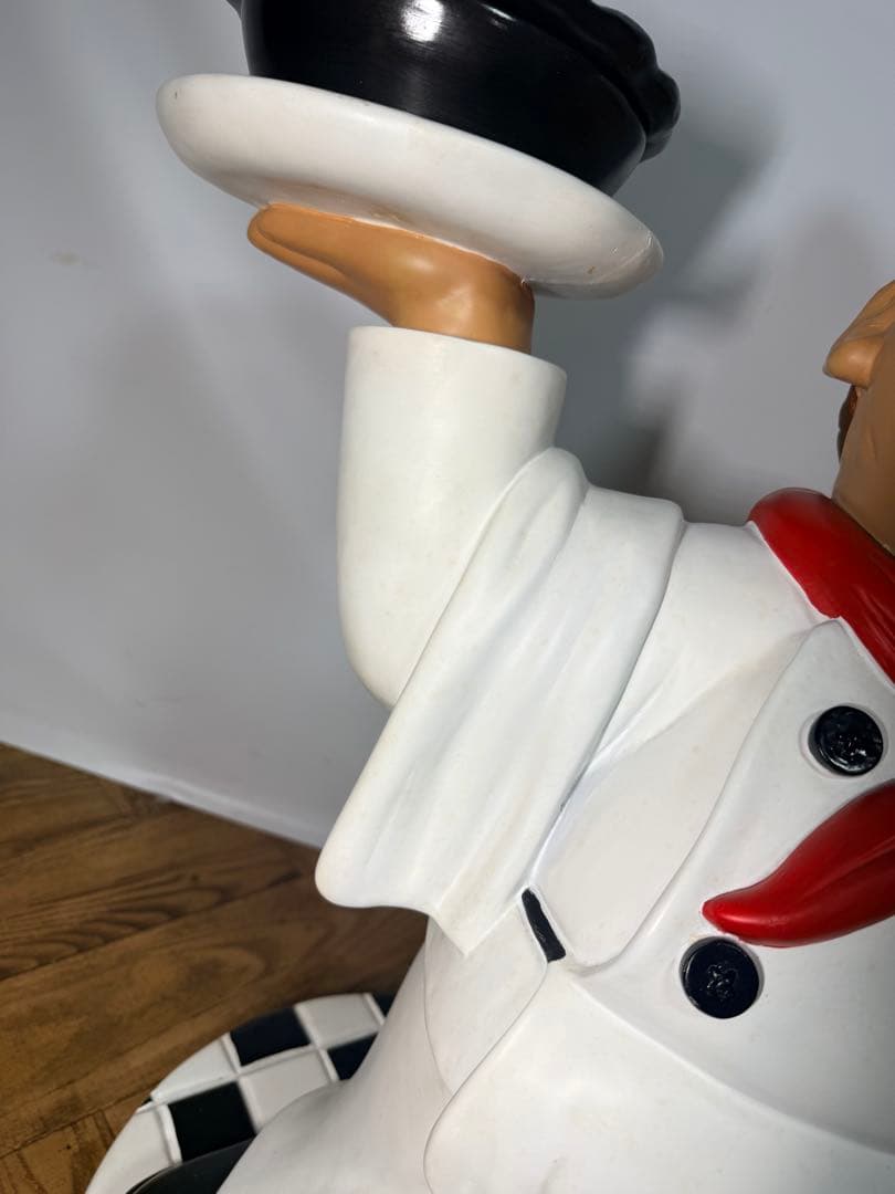 店舗オブジェ 高さ約88cm ディスプレイ看板 フレンチシェフ置物 人形 コック