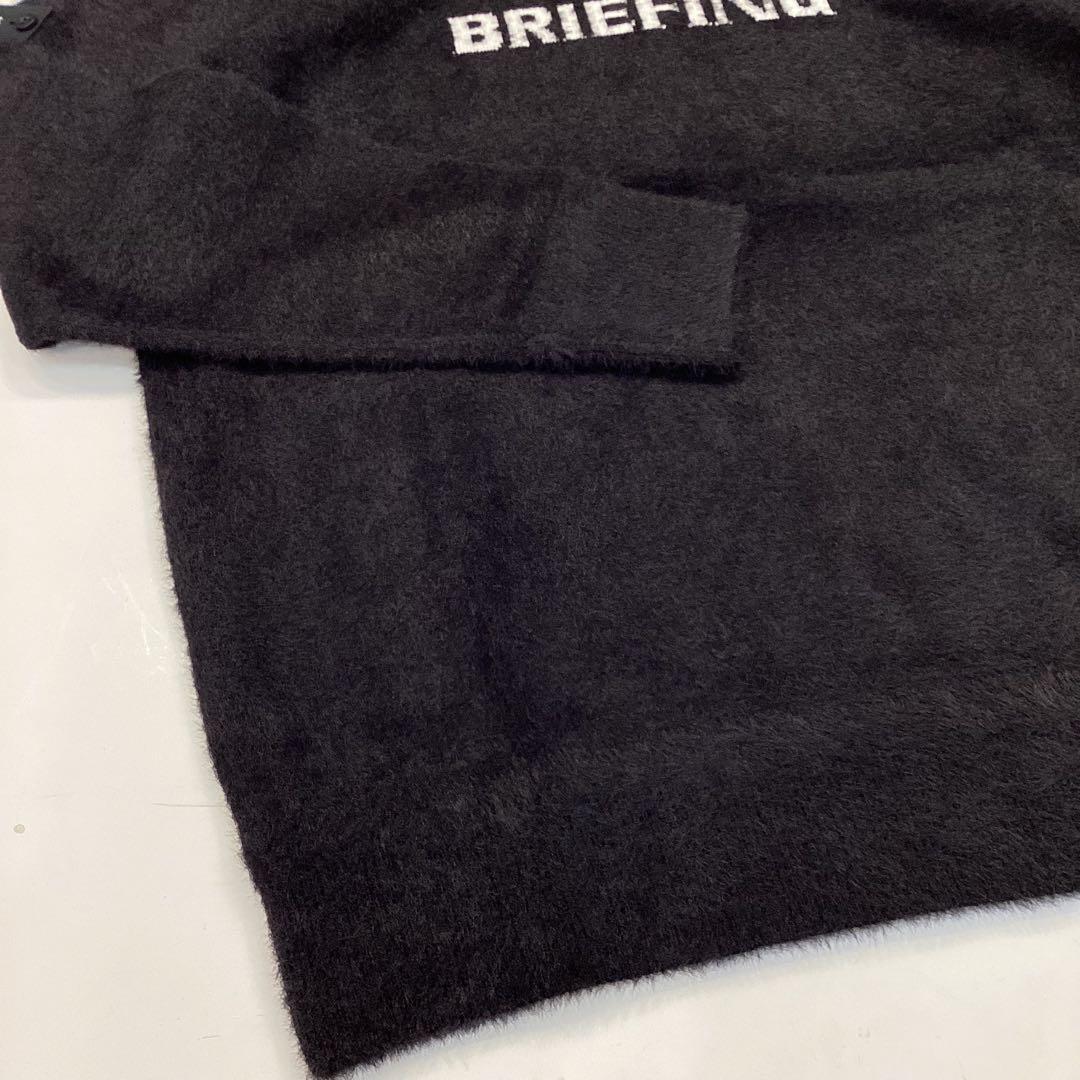 新品　BRIEFING SHAGGY LOGO TURTLENECK KNIT