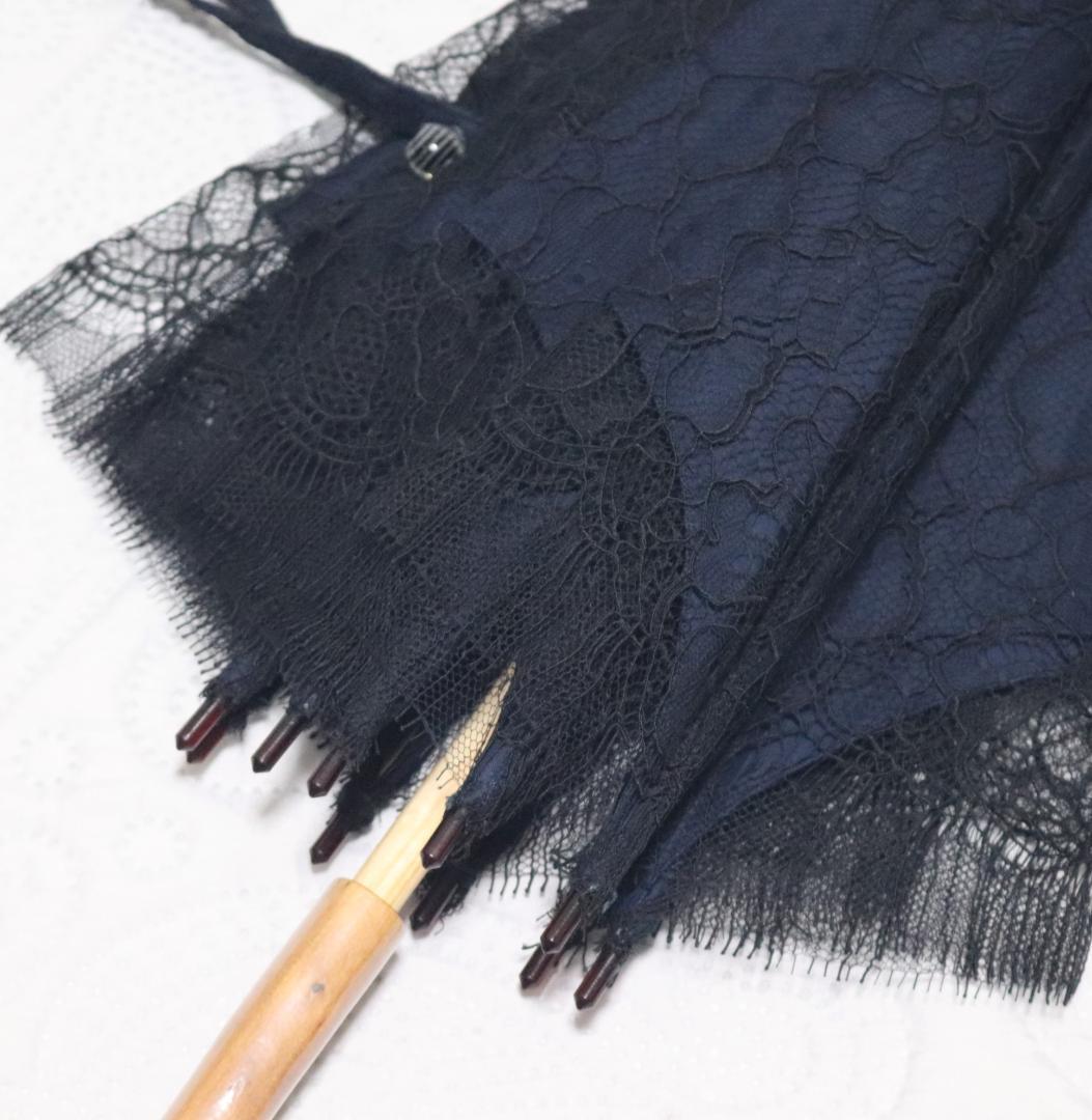 55,000円新品【前原光栄商店】希少! 皇室御用達リバーレース二重張り高級日傘