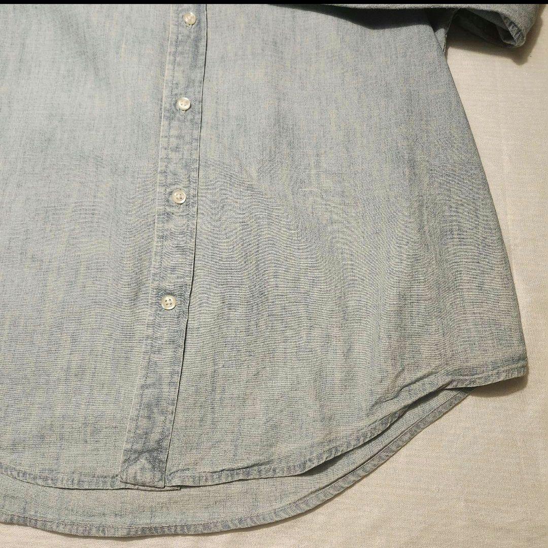 【美品】✨ ポロラルフローレン　ダンガリーシャツ　マルチポニー　L