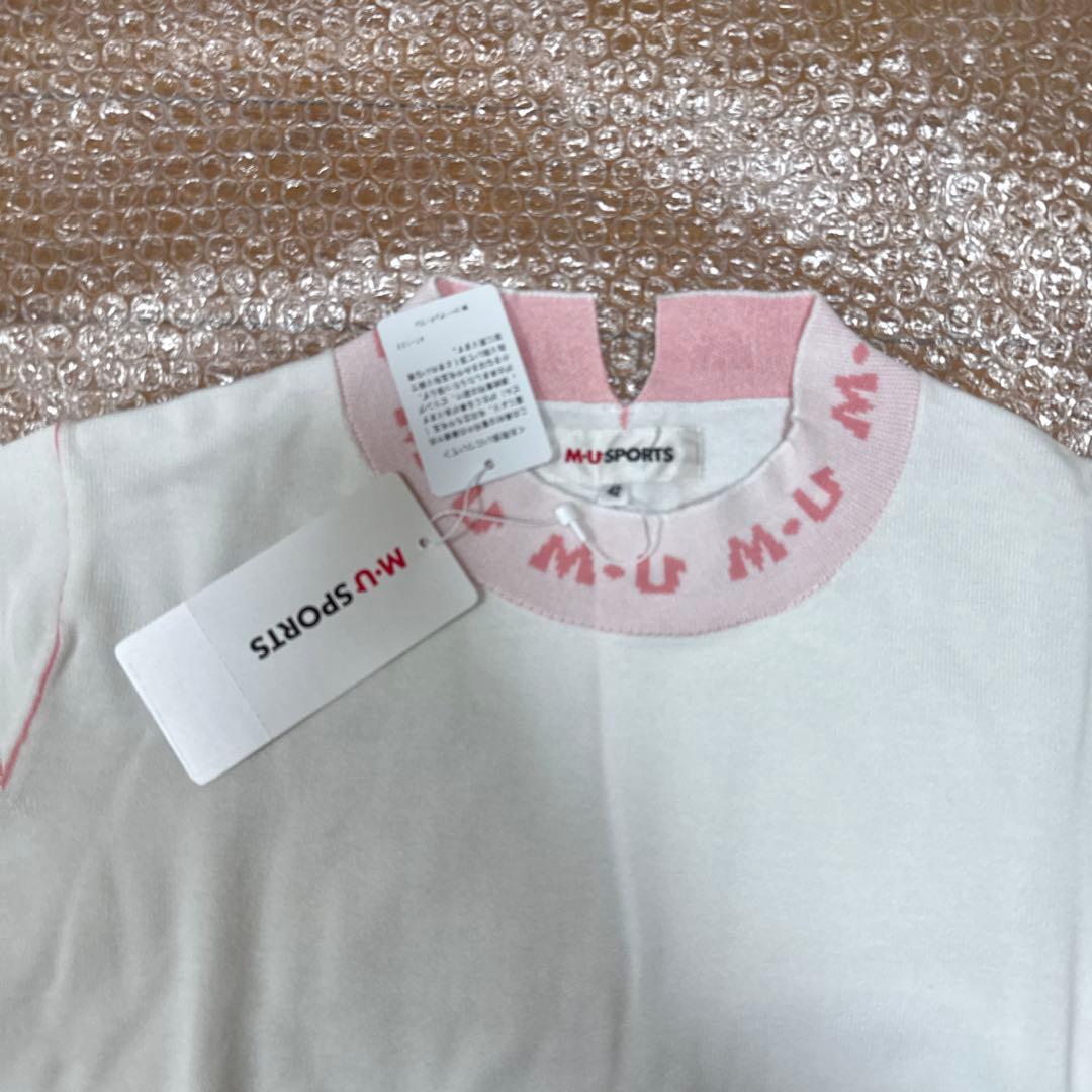 22日迄PEARLGATES他ロゴ刺繍ワッペンセーター＋シャツ2点新品未使用有