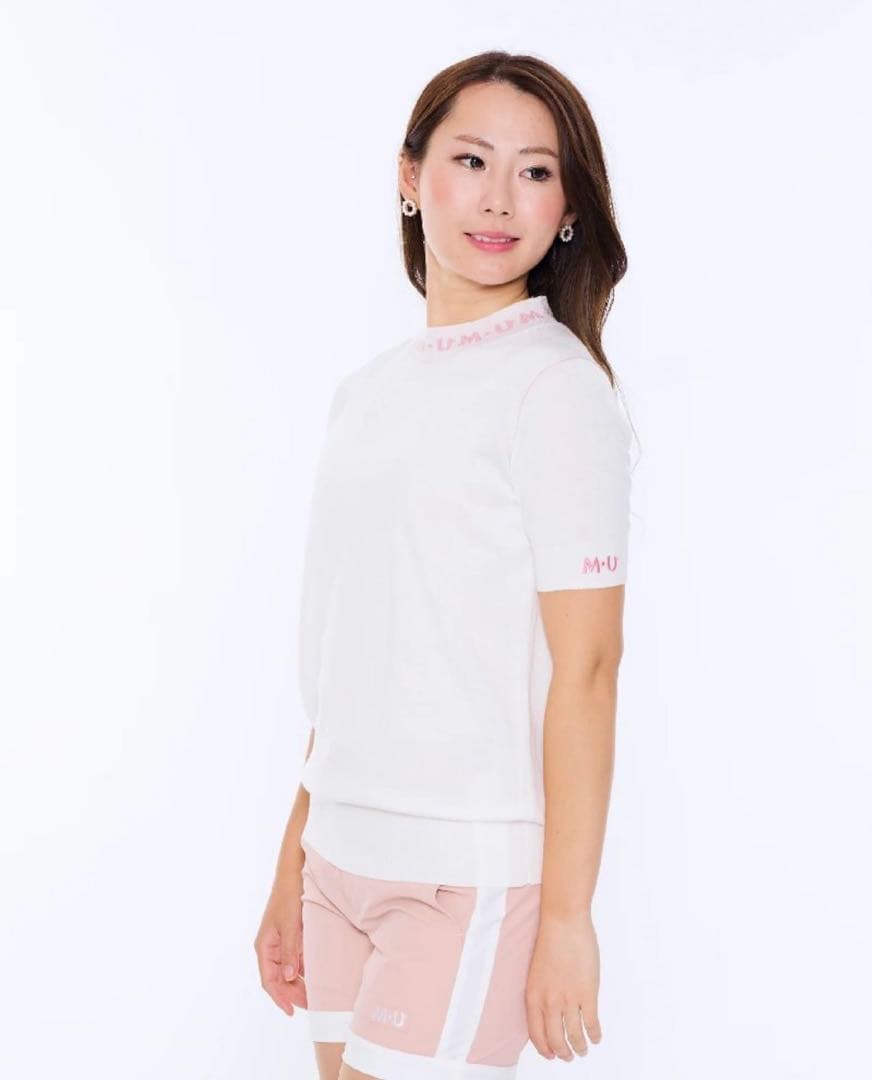 22日迄PEARLGATES他ロゴ刺繍ワッペンセーター＋シャツ2点新品未使用有