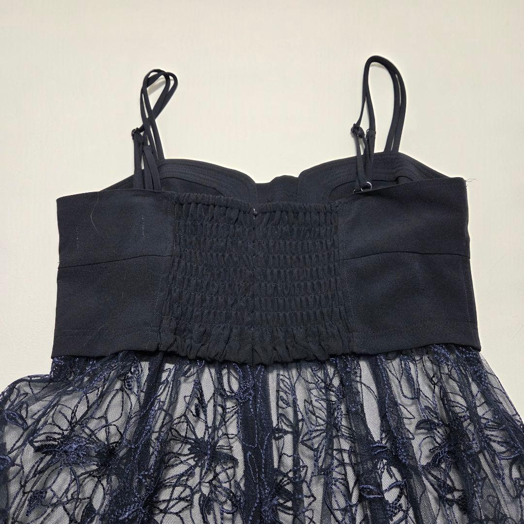 リリーブラウン　コラボ　シャツコンビワンピース　フリーサイズ　ブルー