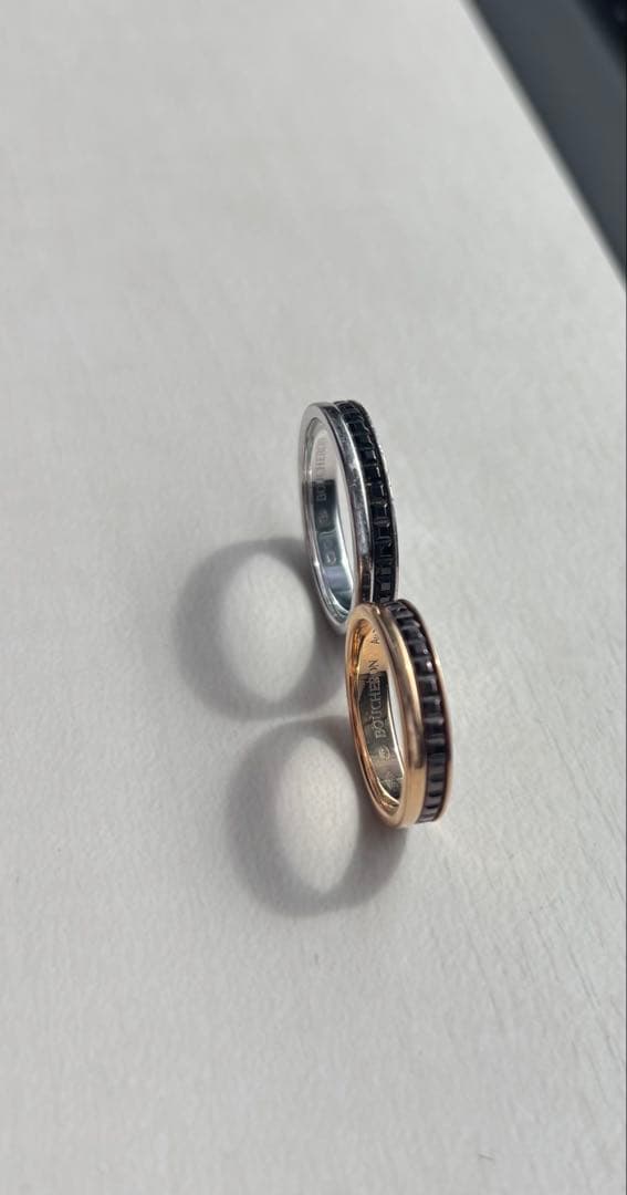 ブシュロン　キャトルリングセット　私的刻印あり