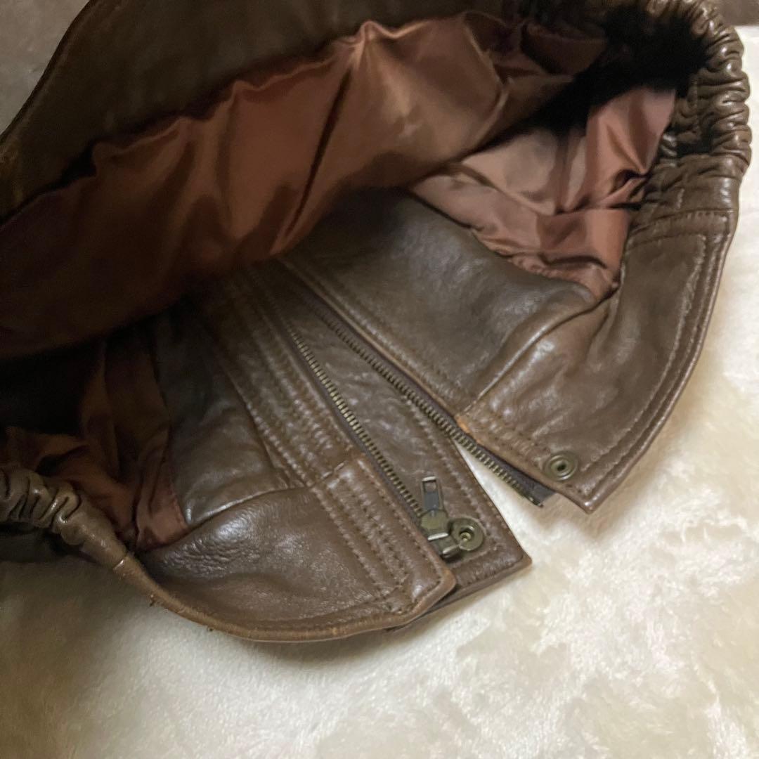 90s Wind Armor フライトレザー ジャケット　旧車　裏地