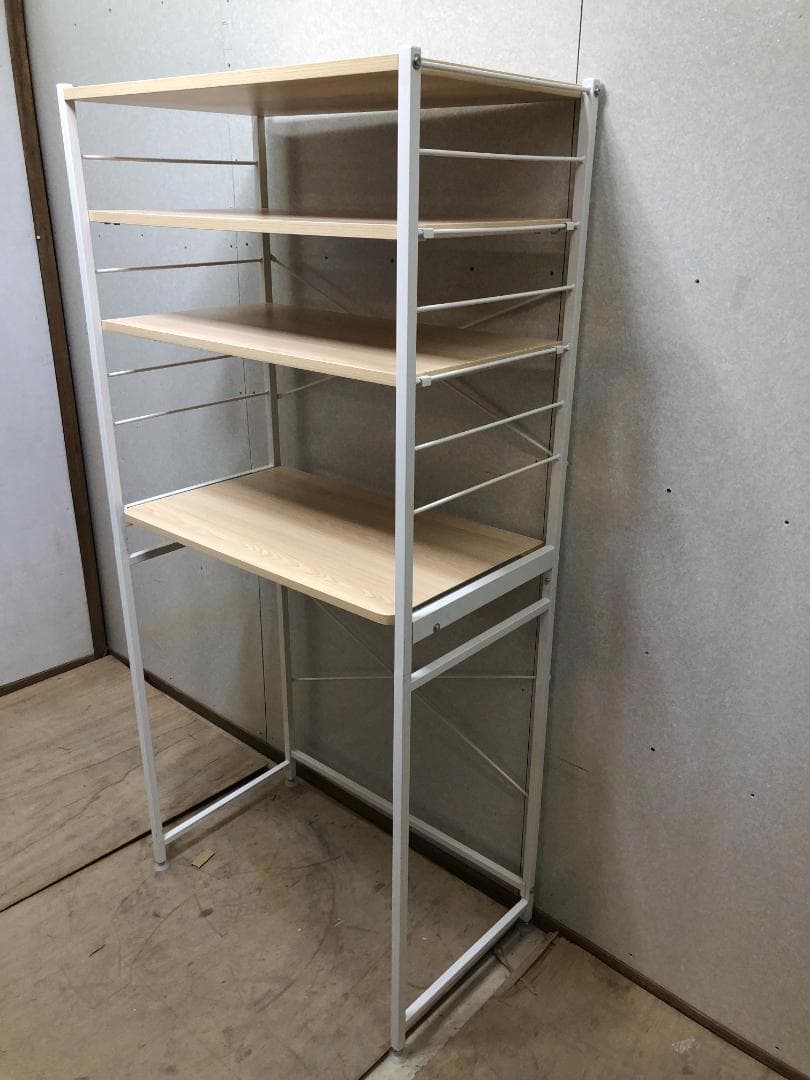 『大人気』可動式 天板 ゴミ箱 スライド 可動棚 幅80cm　250330-2