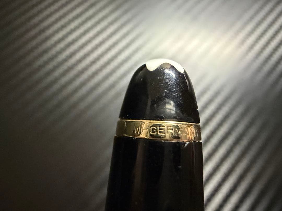 美品 エボナイト芯 モンブラン 144 万年筆 ブラック 全金 EF 極細字