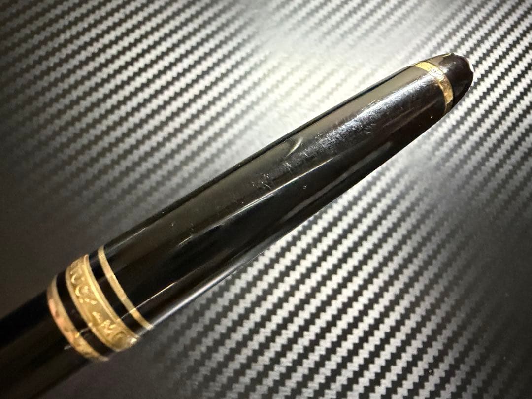 美品 エボナイト芯 モンブラン 144 万年筆 ブラック 全金 EF 極細字