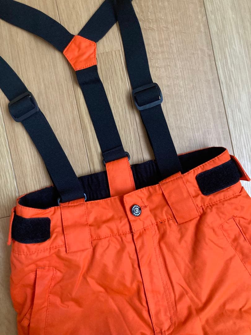 ICEPEAK スキーウェア サイズ128 グレー黒/オレンジ　アイスピーク