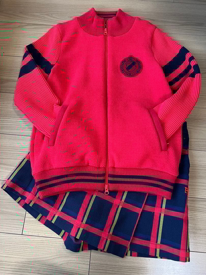 PEARLY GATES ゴルフ セーター レッド サイズ1 アウター ニット