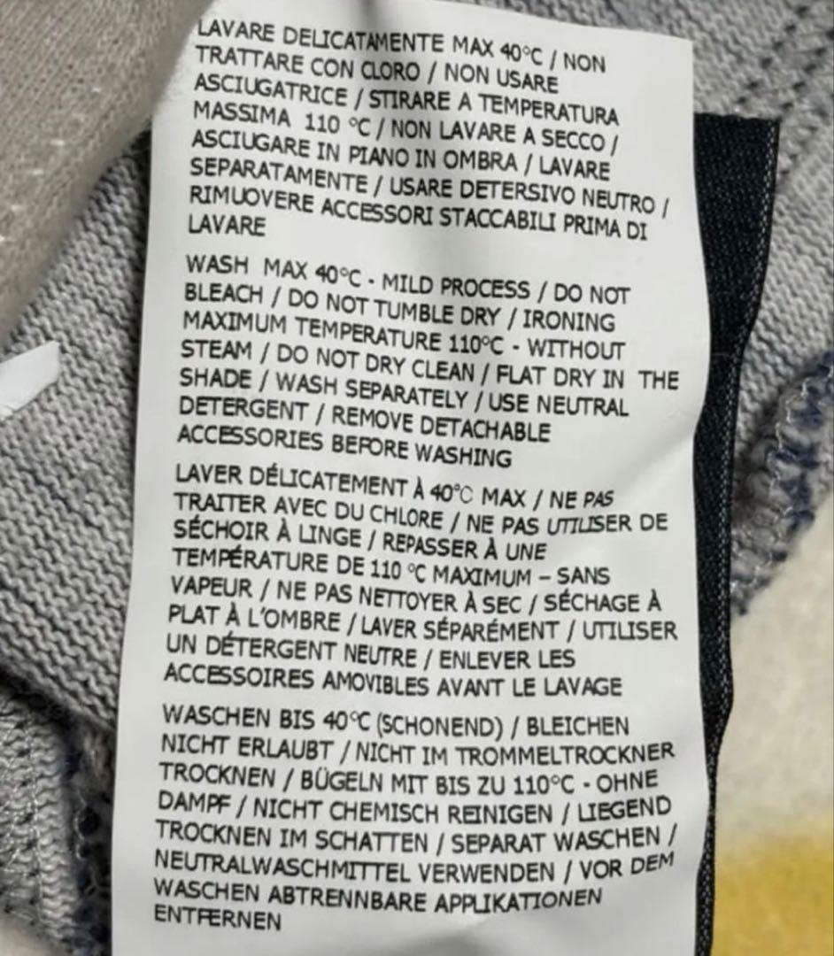 STONE フルジップパーカー メンズ ライトブルー