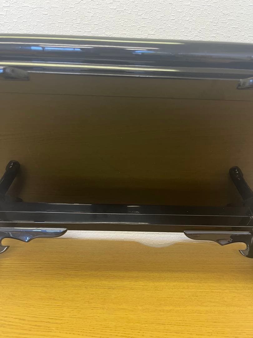 【新品　未使用品】花台　輪島塗　猫足型　高級　飾り台　盆栽台 台座 和室