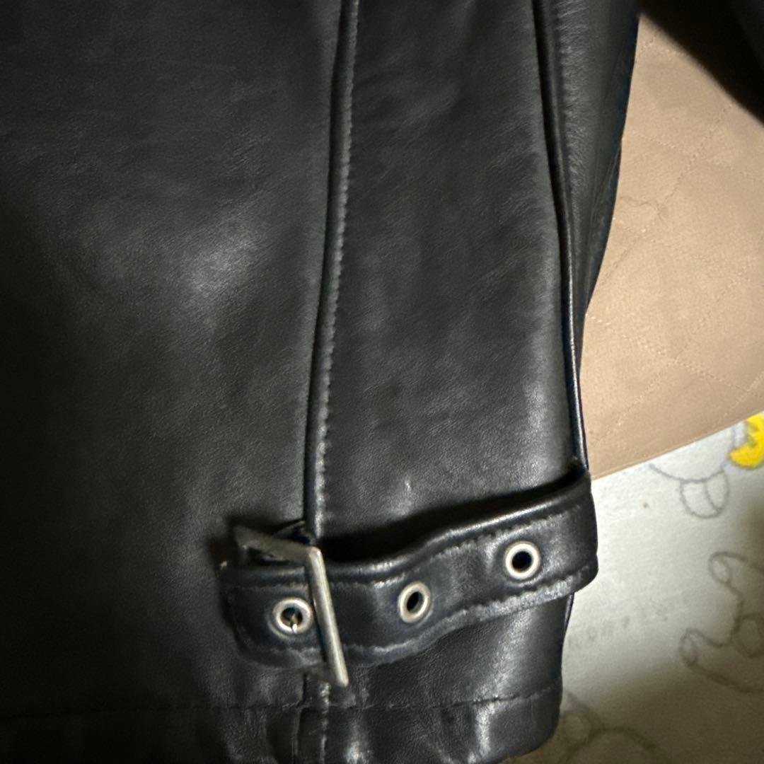 Schott 641ブラック レザージャケット 36(シングル)