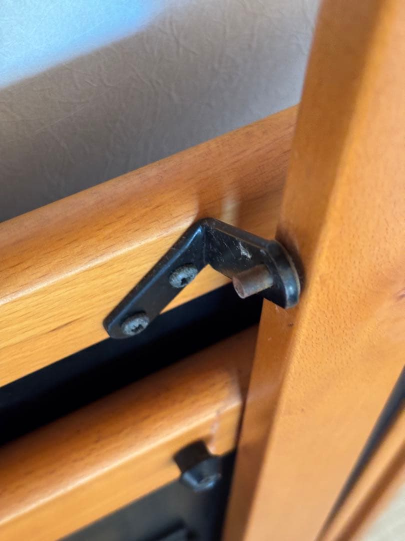 イタリア　木製　折り畳み　キッチンワゴン 黒色天板　ホッパペドレッティ