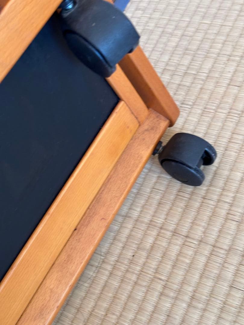 イタリア　木製　折り畳み　キッチンワゴン 黒色天板　ホッパペドレッティ