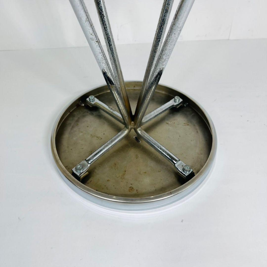 希少 ステンレス製 カウンターチェア バーチェア スツール