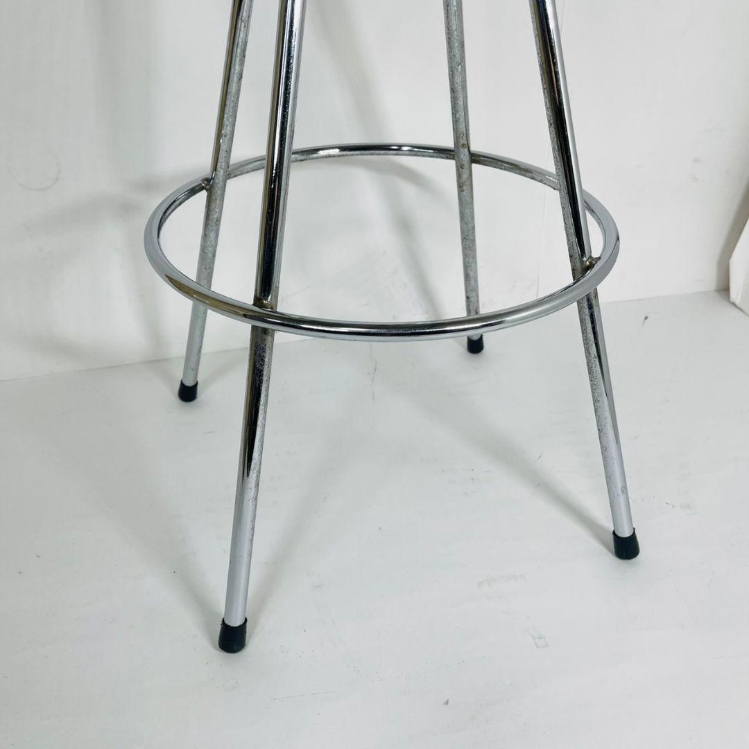 希少 ステンレス製 カウンターチェア バーチェア スツール