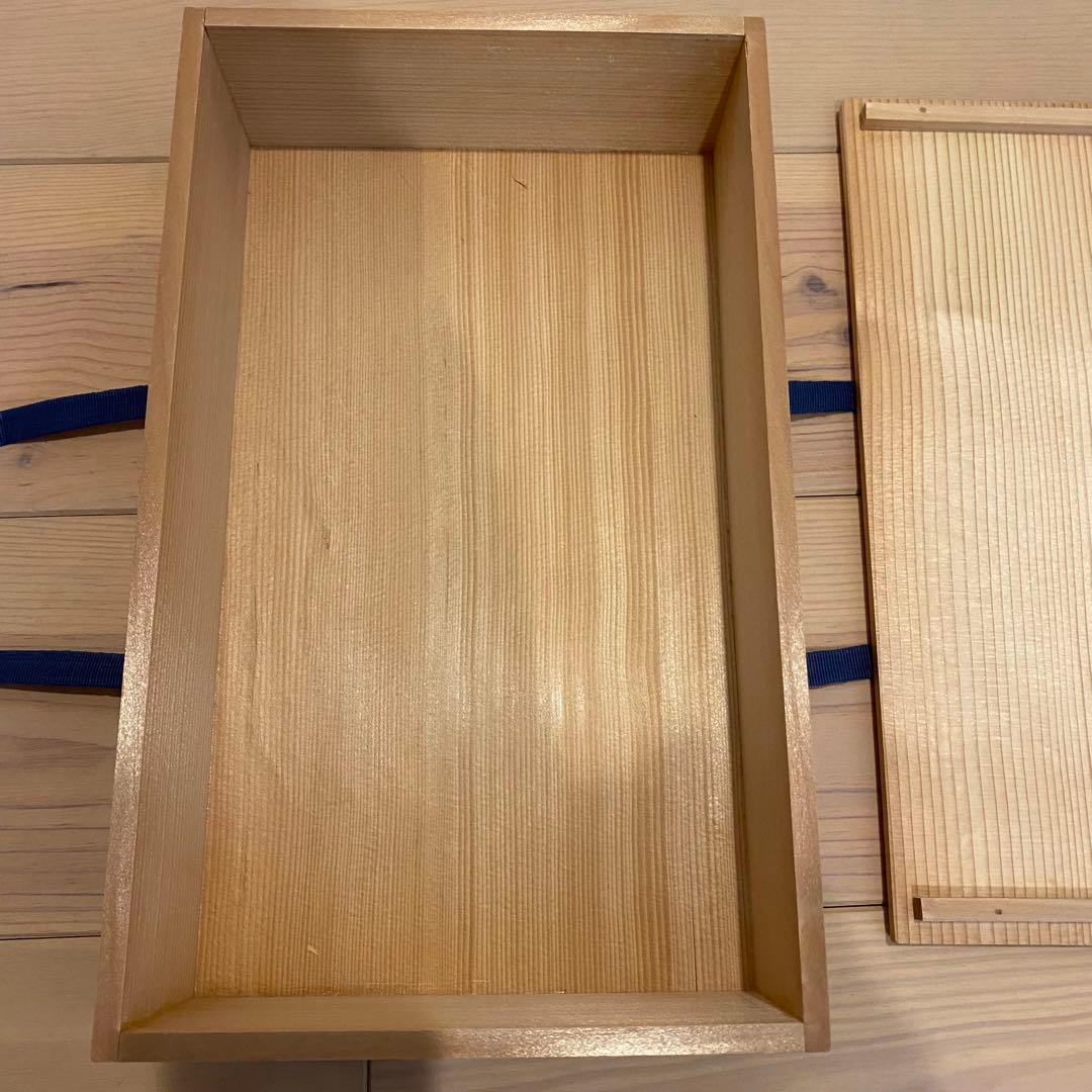 【萩焼】三輪栄造　長角皿 共箱共布付き