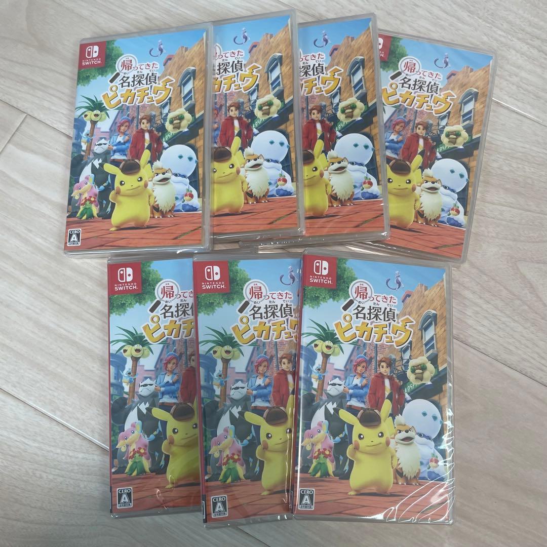 【新品7セット‼️】帰ってきた名探偵ピカチュウ＆早期購入特典フィギュア