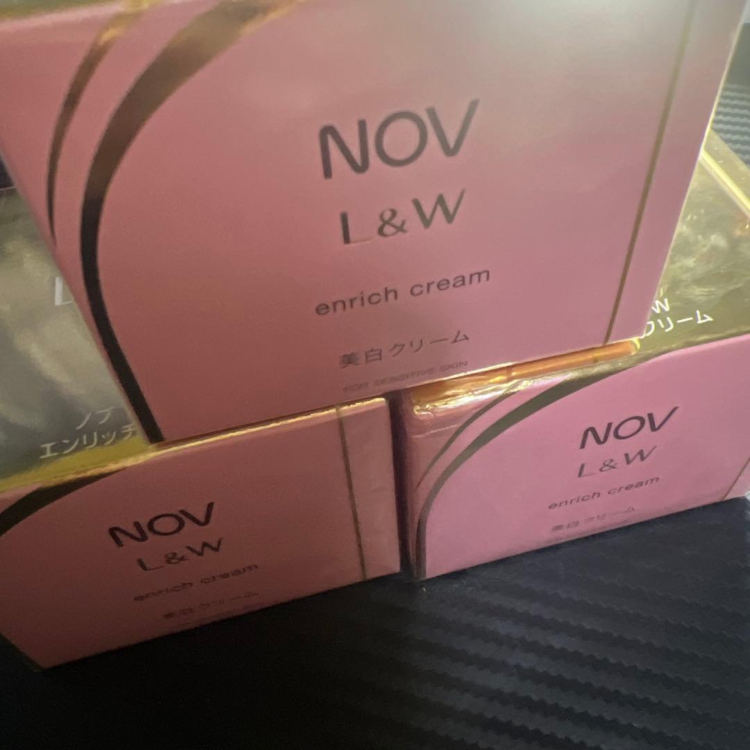 【3箱】NOV ノブ L&W エンリッチクリーム <美白クリーム> 48g