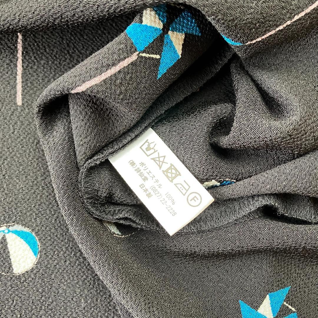 美品　詩仙堂 トモコレクション　風車　ロマン時計 スキッパーシャツワンピース