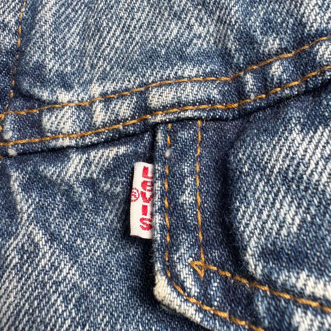 80s Levi's カナダ製　フード付きレイヤード　デニムジャケット