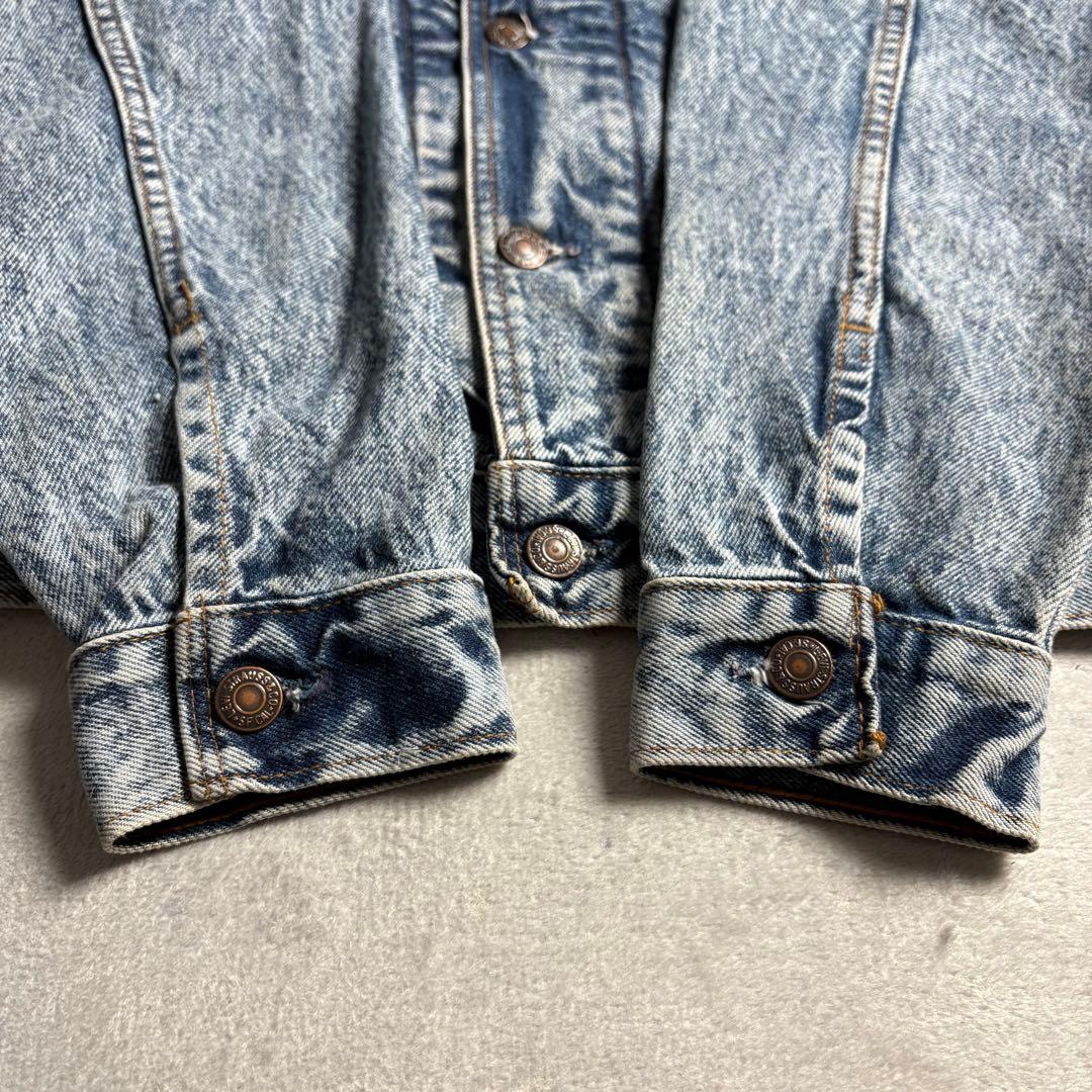 80s Levi's カナダ製　フード付きレイヤード　デニムジャケット