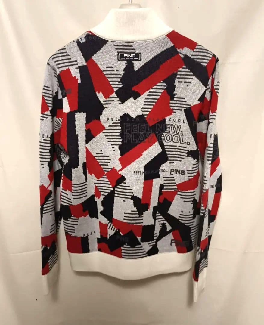 PING Sサイズ 幾何学模様 ニットジャケット 新品タグ付き