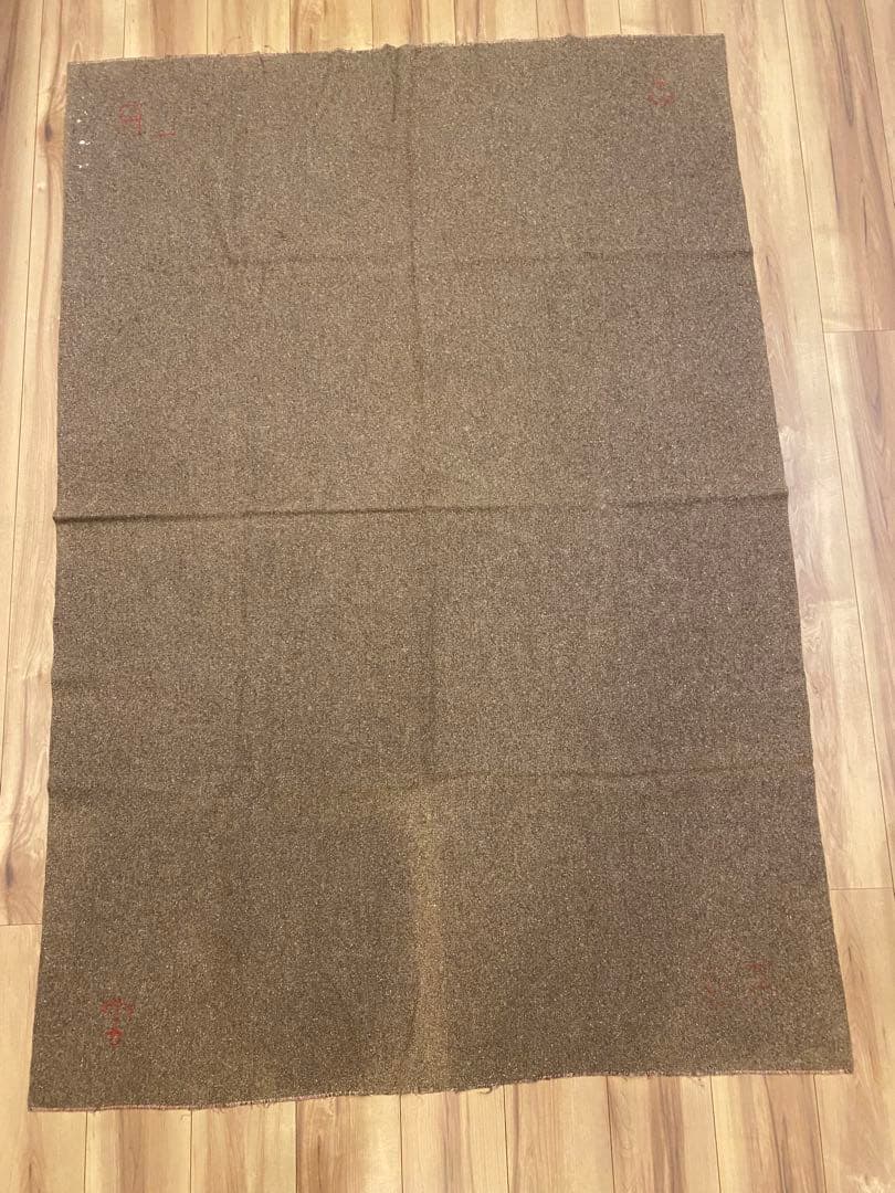 50s 海軍　実物　ミリタリー　ウールブランケット　ステンシル　軍放出品　希少