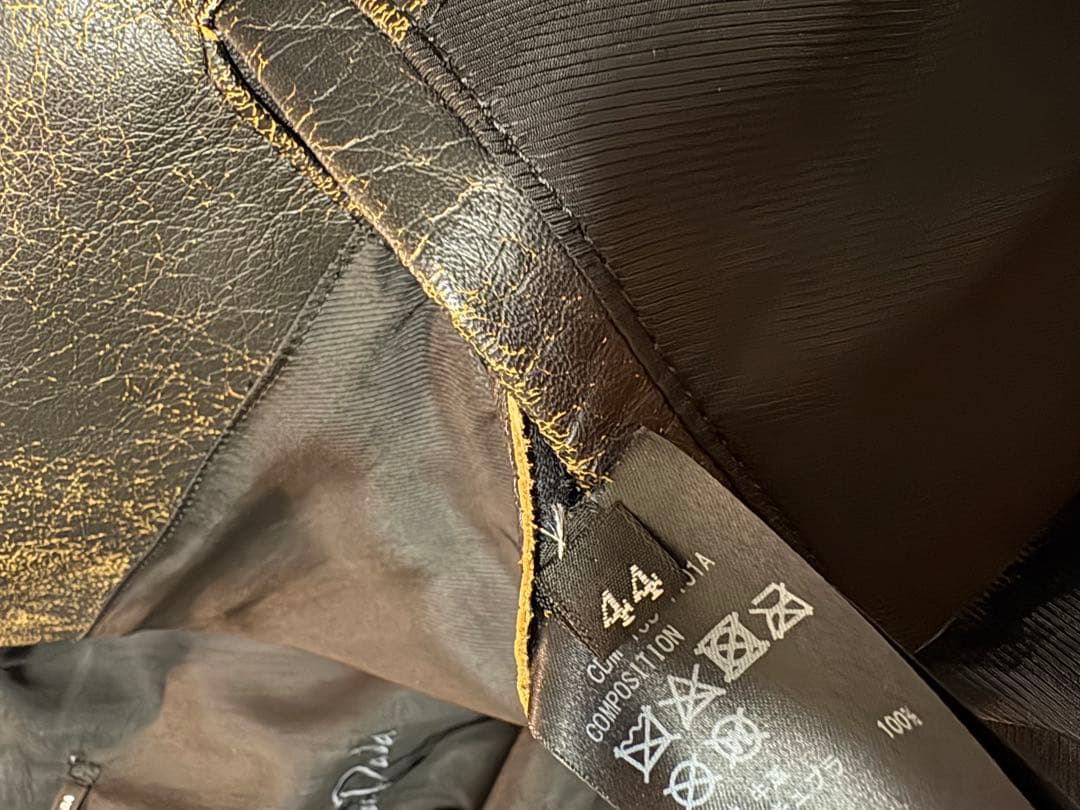 M*様 CHRISTIAN DADAダブルライダースジャケット44