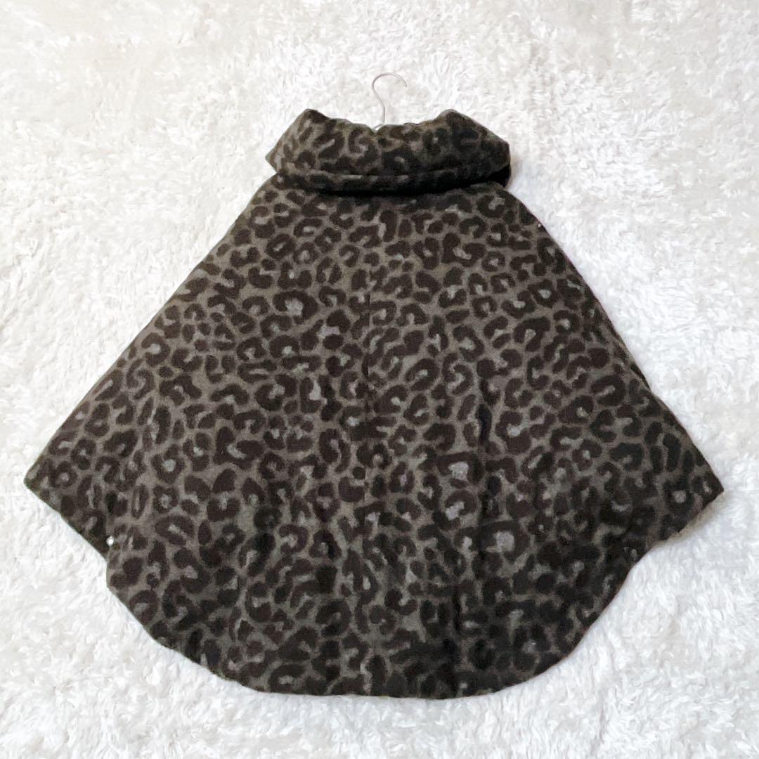TATRAS　タトラス　レオパード柄 ポンチョ ダウンジャケット 01 ブラウン