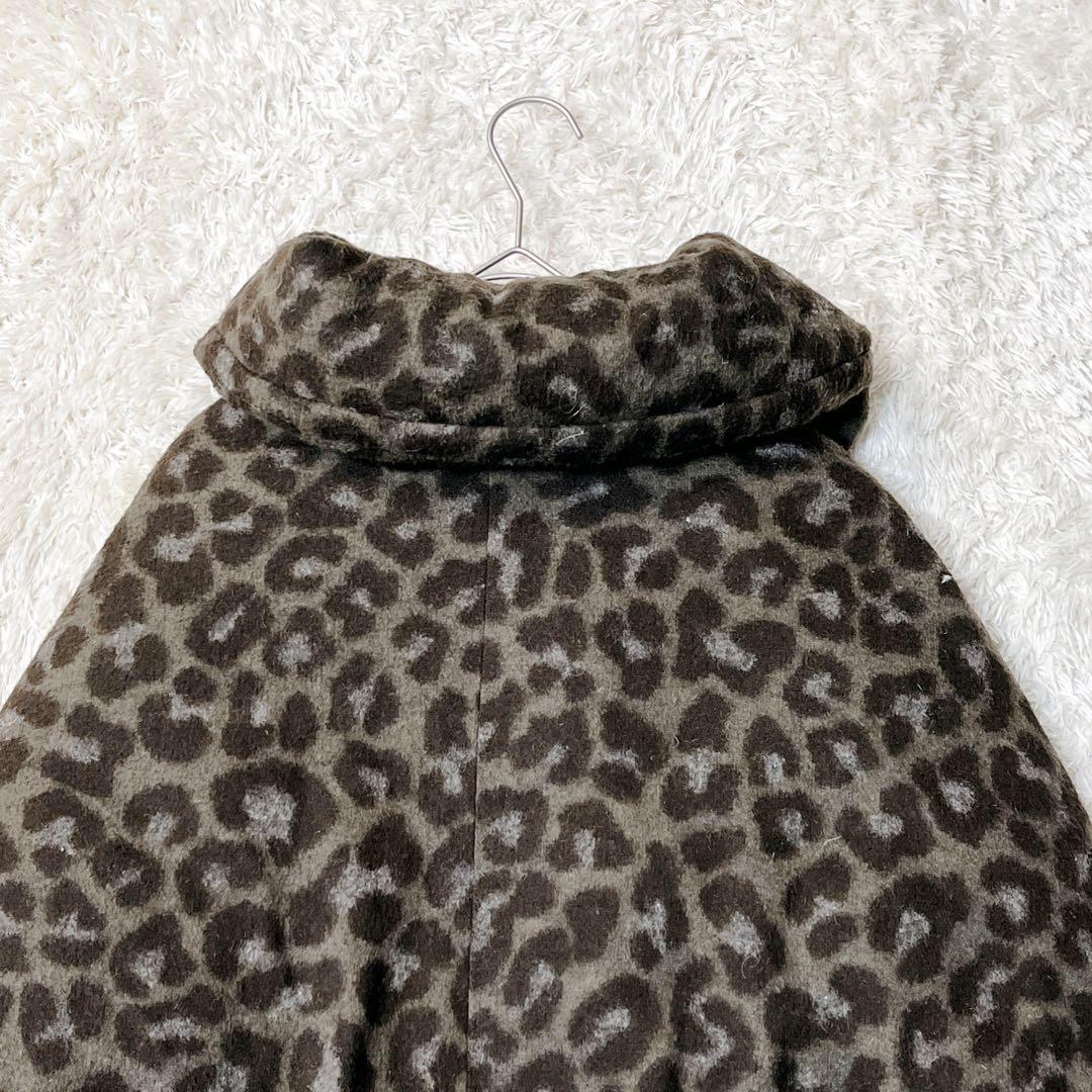 TATRAS　タトラス　レオパード柄 ポンチョ ダウンジャケット 01 ブラウン