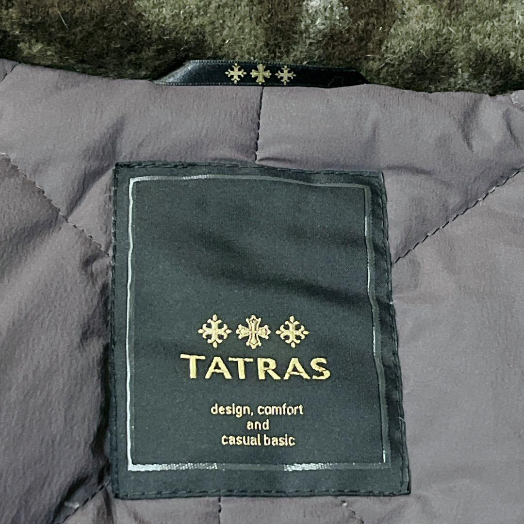 TATRAS　タトラス　レオパード柄 ポンチョ ダウンジャケット 01 ブラウン