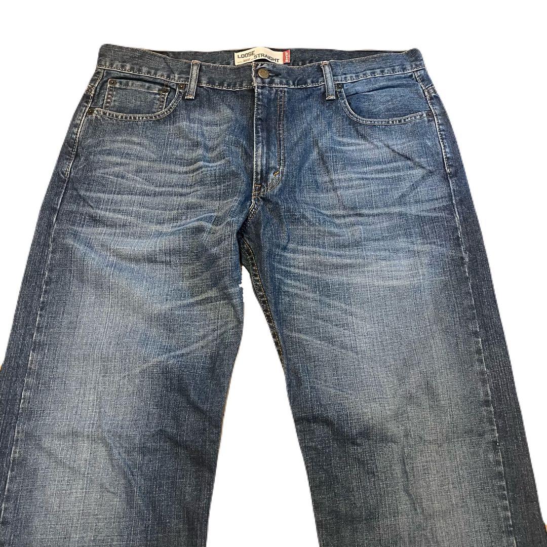 リーバイス 569 ルーズストレート W36 L34 ブルーデニム　バイカー