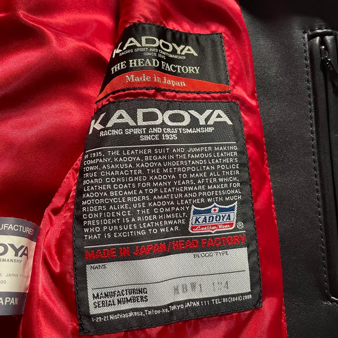 極美品 カドヤ メリデン ヘッドファクトリー ダブルライダース レザージャケット