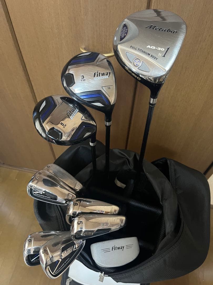 a562/美品★FIT WAY / KASCOメンズゴルフクラブセット初心者向け