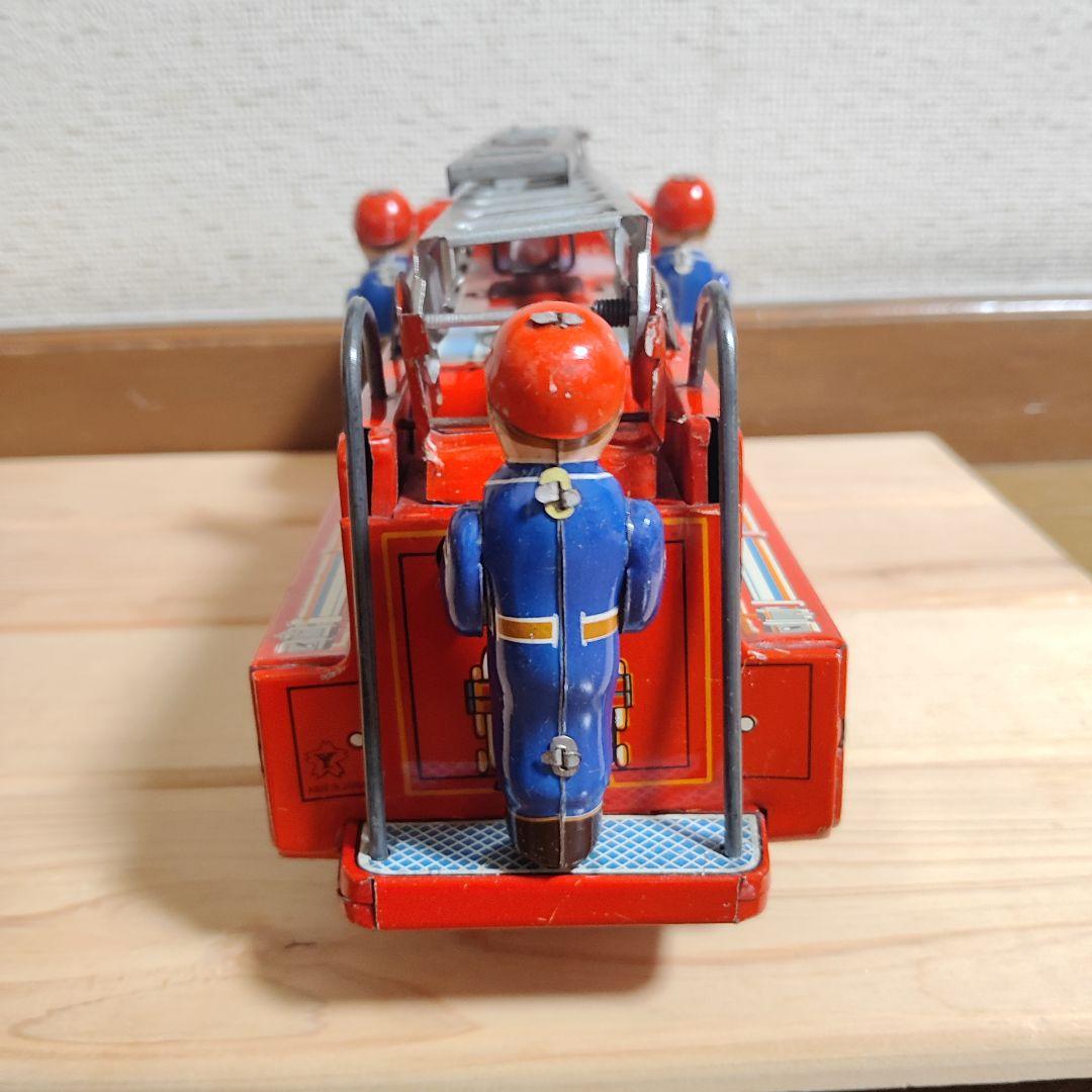 ブリキ 消防車 はしご車 日本製 当時物 アンティーク