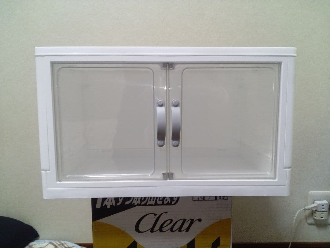 【新品】ダイソー ジョイントできる扉付折りたたみ収納ケース (大)サイズ 10個