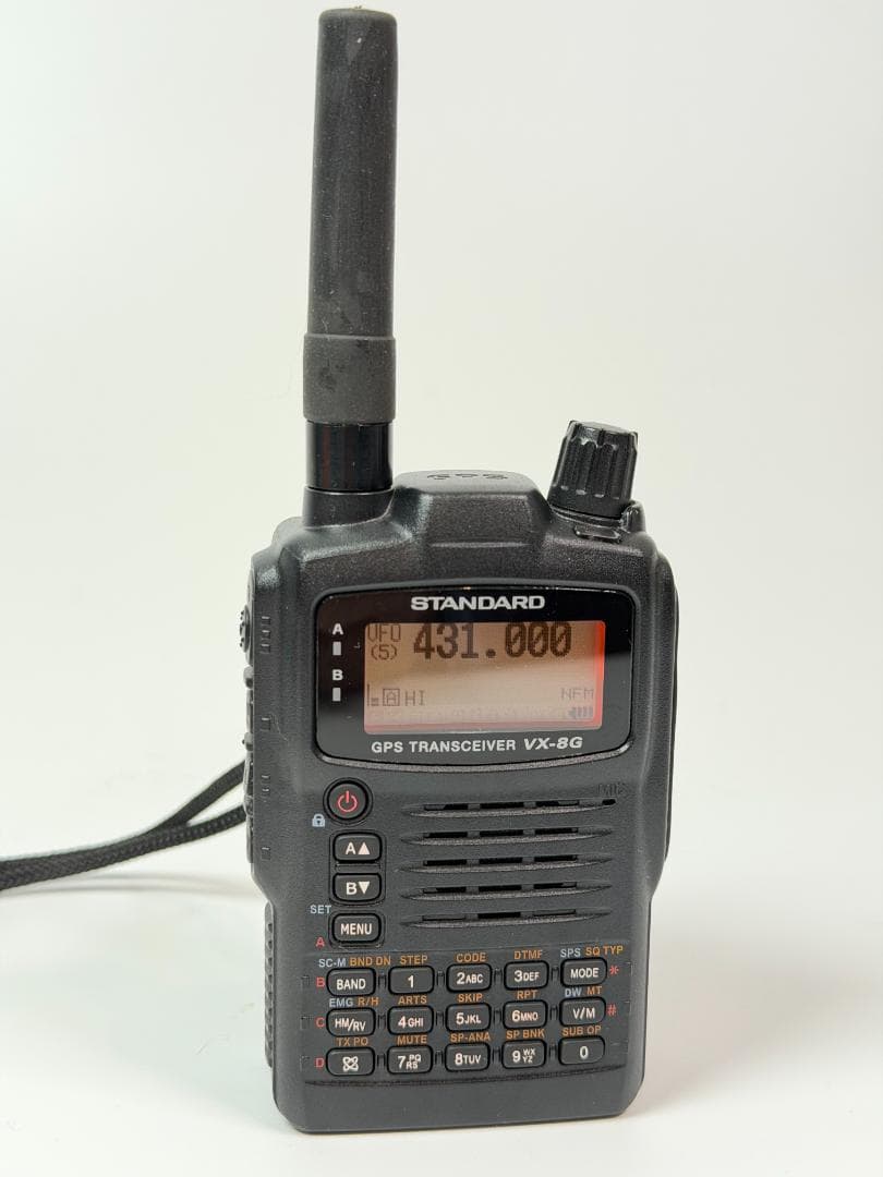 STANDARD VX-8G　144/430 MHz帯　GPS内蔵