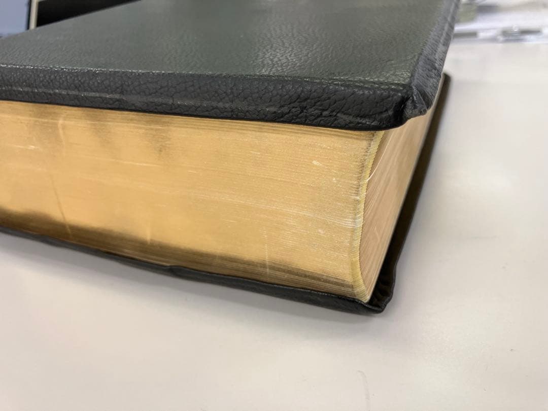 新共同訳聖書　大型 三方金　本革　旧約聖書続編つき　値下げ　定価19740円