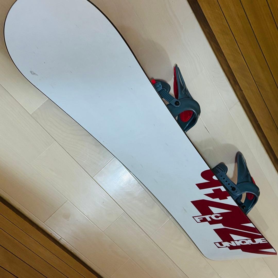 151cmスノーボード ビンディング付き緑と黒のチェッカー初心者格安激安特価