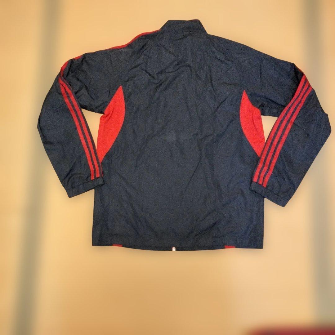 adidas CLIMAPROOFウィンドブレーカーセット ネイビー/レッド