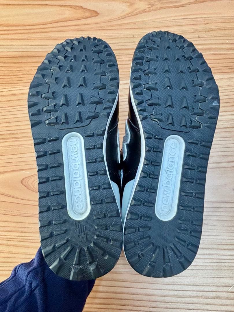 New Balance 574 ブラック/ホワイト シューズ