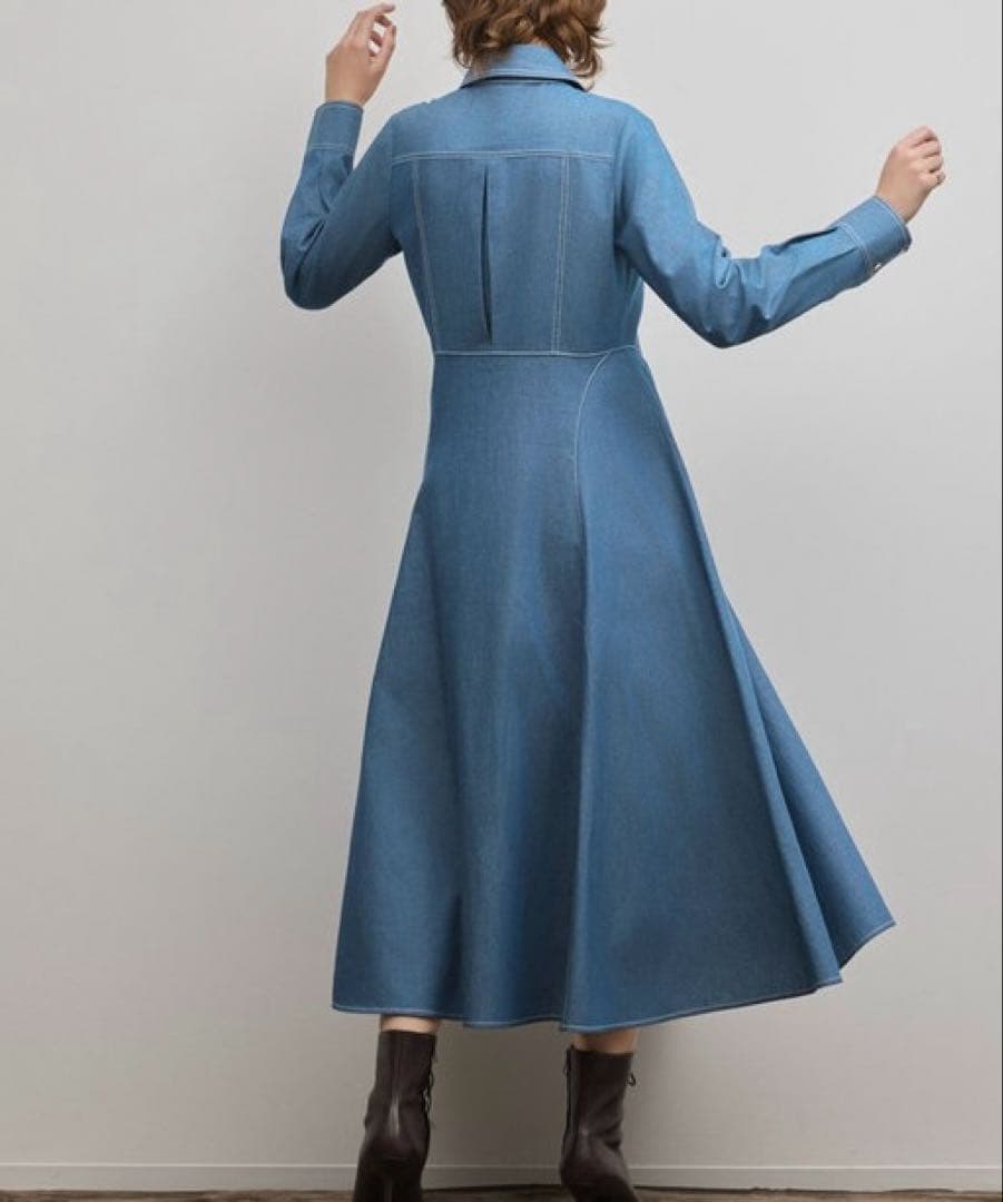 シャツフレアワンピース　GRACE CONTI NENTAL